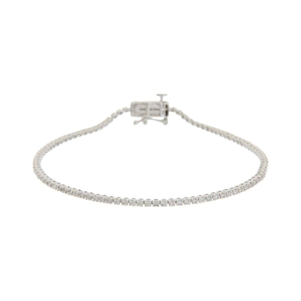 Diamond Select Cuts 14K 1.00 Ct. Tw. Diamond Tennis Bracelet, White